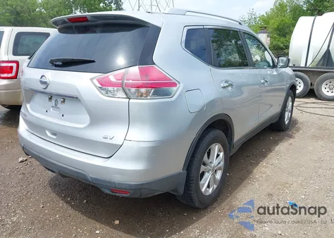2015 Nissan Rogue Sv z USA, uszkodzony, nr VIN KNMAT2MT6FP510249